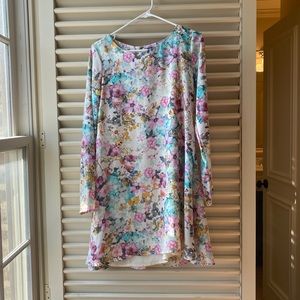 Floral long sleeve dress
